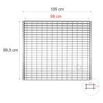 Krata WEMA pomostowa wypełnienie regału 99×89.5 cm 1000 kg wpuszczana