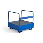 Paleta na beczkę z kratą i relingiem, 220 L