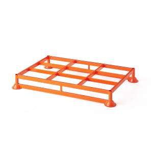 Paleta stalowa 1200x800x152 mm, wzmocniona, obciążenie 500 kg