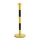Słupek metalowy, 1000 mm, żółty/czarny