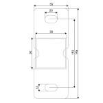 Słupek ogrodzeniowy X-GUARD, 1400 mm