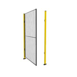 Pojedyncze drzwi X-GUARD ze słupkami i siatką, bez ramy, szer. 1500 mm
