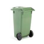Kosz na odpady CLASSIC, 1075x545x690 mm, 190 L, zielony