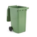 Kosz na śmieci HENRY, na kółkach, 1070x580x740 mm, 240 L, zielony