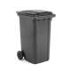 Kosz na śmieci HENRY, na kółkach, 1070x580x740 mm, 240 L, szary