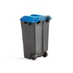 Kosz do segregacji LEWIS z pokrywą, 120L, niebieski