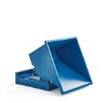 Kontener wywrotka AZURE, samowyładowczy, 815x760x580 mm, 150 L, niebieski