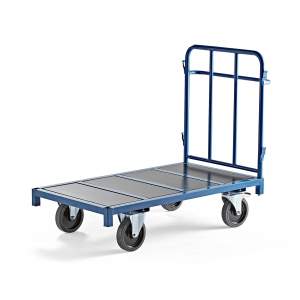 Wózek platformowy EMBARK, 1300x700 mm, 1200 kg,niebieski
