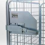 Rollkontener LEYTON, obciążenie 800 kg, 1200x750x1700 mm