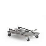 Wózek METRO, ze stali nierdzewnej, składany, 100 kg, 820x520 mm