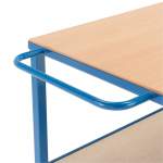 Wózek warsztatowy SEDAN, z hamulcami, 2 koła skrętne, 600 kg, 800x600x830 mm