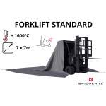 Koc gaśniczy do wózków widłowych 7x7 m - Forklift Standard
