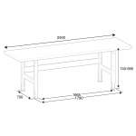 Stół warsztatowy TRUST, 2500x760 mm, nośność 600 kg, stal