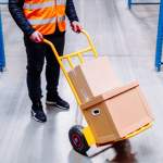 Wózek transportowy magazynowy młynarka Mega-M z rozkładaną platformą 200kg