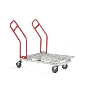 Wózek platformowy magazynowy GATE, platforma z siatki, 1170x700 mm