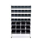 Regał z pojemnikami jednostronny, 36 pojemników