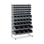 Regał z pojemnikami jednostronny, 66 pojemników