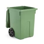 Zielony kontener na odpadki o poj. 370 l - 745x800x1075mm - wszystkodomagazynu.pl