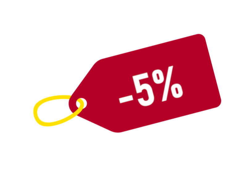 Jednorazowy kupon rabatowy 5% Jednorazowy kupon rabatowy 5%