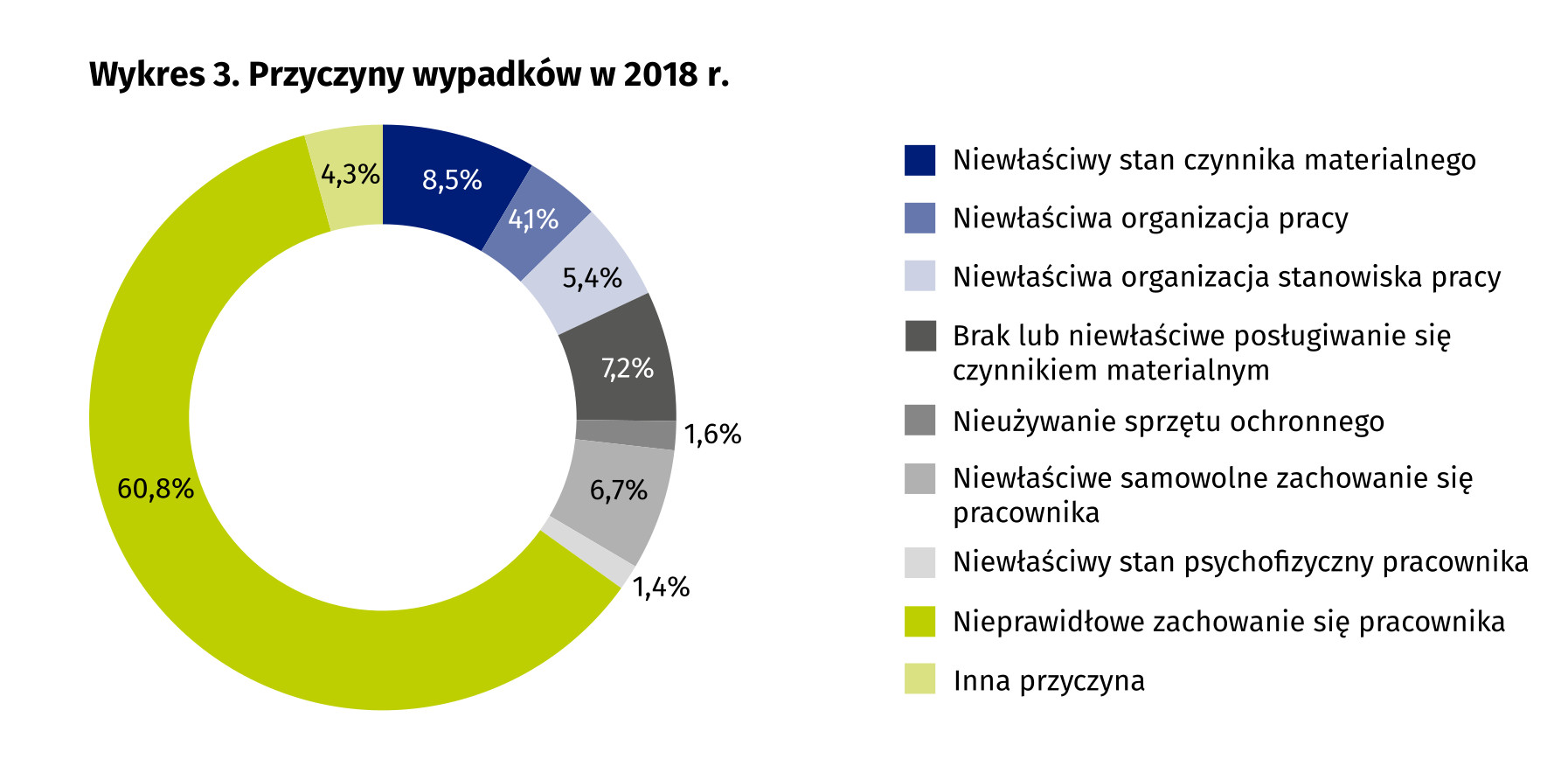 Przyczyny wypadków w 2018 r Przyczyny wypadków w 2018 r