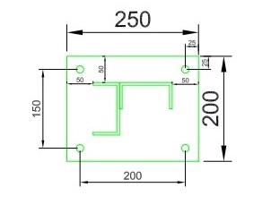 Osłona narożna typ T do odbojnic drewnianych 200 mm RAL1021